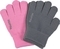 Перчатки Huppa Levi 2, р.1, акрил, розовый, серый, 2 шт. (82050002-00113-001) - Pampik - 2