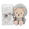 Плед Interbaby Flecce plush toy lion gray, сірий (8100261) - Pampik