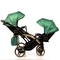 Універсальна коляска для двійні 2 в 1 Junama Fluo line Duo Slim 02, зелений (J-Fl-DUOs-02) - Pampik - 7