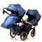 Універсальна коляска для двійні 2 в 1 Junama Fluo line Duo Slim 01, синій (J-Fl-DUOs-01) - Pampik - 5