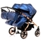 Універсальна коляска для двійні 2 в 1 Junama Fluo line Duo 01, синій (J-Fl-DUO-01) - Pampik - 6