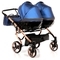 Універсальна коляска для двійні 2 в 1 Junama Fluo line Duo 01, синій (J-Fl-DUO-01) - Pampik - 3