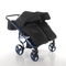 Універсальна коляска для двійні 2 в 1 Junama Diamond Individual Duo 02, чорний на синій рамі (JD-IN-DUO-02) - Pampik - 10