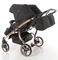 Універсальна коляска для двійні 2 в 1 Junama Diamond Individual Duo 03, чорний на бронзовій рамі (JD-IN-DUO-03) - Pampik - 10