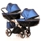 Універсальна коляска для двійні 2 в 1 Junama Fluo line Duo Slim 01, синій (J-Fl-DUOs-01) - Pampik - 3