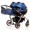 Універсальна коляска для двійні 2 в 1 Junama Fluo line Duo 01, синій (J-Fl-DUO-01) - Pampik - 4