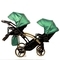 Універсальна коляска для двійні 2 в 1 Junama Fluo line Duo Slim 02, зелений (J-Fl-DUOs-02) - Pampik - 8