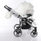 Універсальна коляска для двійні 2 в 1 Junama Mirror Satin Duo 04, білий з сріблястим (J-MS-DUO-04) - Pampik - 11