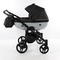 Універсальна коляска для двійні 2 в 1 Junama Mirror Satin Duo 01, чорний з сріблястим (J-MS-DUO-01) - Pampik - 7