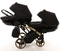 Універсальна коляска для двійні 2 в 1 Junama Diamond S-line Duo Slim 02, чорний (JD-SL-DUOs-02) - Pampik - 4