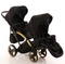 Універсальна коляска для двійні 2 в 1 Junama Diamond S-line Duo Slim 02, чорний (JD-SL-DUOs-02) - Pampik - 5