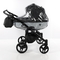 Універсальна коляска для двійні 2 в 1 Junama Mirror Satin Duo 01, чорний з сріблястим (J-MS-DUO-01) - Pampik - 8