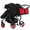 Універсальна коляска для двійні 2 в 1 Junama Diamond S-line Duo 01, чорний з червоним (JD-SL-DUO-01) - Pampik - 9