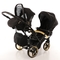 Універсальна коляска для двійні 2 в 1 Junama Diamond S-line Duo Slim 02, чорний (JD-SL-DUOs-02) - Pampik - 8