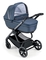Універсальна коляска 2 в 1 Cam Techno Milano, рама сіра, синій зі смужкою (805T/V99/978/552K) - Pampik