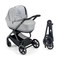 Универсальная коляска 2 в 1 Cam Techno Milano, рама черная, светло-серый (805T/V90/978/555K) - Pampik