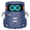 Умный робот AT-Robot, с сенсорным управлением и обучающими карточками, украинский, фиолетовый (AT002-02-UKR) - Pampik