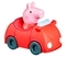 Міні-машинка Peppa Pig Пеппа в машині, червоний (F2522) - Pampik