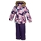 Комплект для девочек Huppa WONDER, тёмно-лилoвый с принтом/тёмно-лилoвый, размер 98 (71573) - Pampik