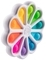 Іграшка тактильна Fat Brain Toys dimpl digits Кольорові пелюстки (F275EN) - Pampik - 6