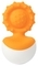 Прорізувач-неваляшка Fat Brain Toys Dimpl Wobbl, помаранчевий (F2172ML) - Pampik