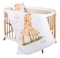 Комплект детской постели Tweeto Safari, 5 предметов, хлопок, 120х70, белый - Pampik