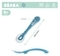Силіконова ергономічна ложка Beaba Babycook 2, синій (913426) - Pampik - 3