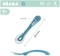 Силіконова ергономічна ложка Beaba Babycook, синій (913381) - Pampik - 3