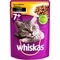 Вологий корм для котів Whiskas 7+ з куркою, у соусі, 100 г - Pampik