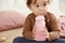 Стеклянная бутылочка Everyday Baby с трубочкой для питья и силиконовой защитой, 240 мл, розовый (10384) - Pampik - 9