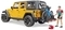 Джип Bruder Jeep Rubicon с фигуркой велосипедиста на спортивном байке (02543) - Pampik - 2