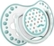 Пустушка силіконова динамічна Lovi Retro baby, 0-3 міс., 2 шт., блакитний (22/803boy) - Pampik - 3