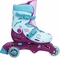 Роликовые коньки 3 колесные "Frozen", бирюзовые с фиолетовым Mondo - Pampik