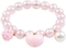Браслет Great Pretenders Pink Heart Bobble (84083) - Pampik