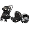 Універсальний візочок 3 в 1 Lionelo Mika Lovin, чорний - Pampik
