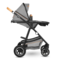Універсальна коляска 2 в 1 Lionelo Amber 2 Grey Stone, світло-сірий - Pampik - 11