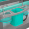 Ліжечко-манеж Lionelo Sven Plus Turquoise Grey, бірюзовий - Pampik - 5