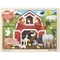Дерев'яні пазли в рамці Melissa&Doug Ферма, 24 ел. (MD19061) - Pampik