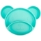 Тарілка на присосці Canpol Babies Ведмедик з трьома секціями, бірюзовий, 500 мл - Pampik