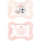 Силиконовая симметричная пустышка Canpol babies Mini, 0-2 мес., 2 шт., розовая (23/910_pin) - Pampik