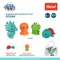 Іграшка для купання Canpol Babies Ocean, 4 шт. - Pampik - 7