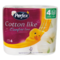 Чотиришаровий туалетний папір Perfex Cotton Comfort, білий, 4 рулони - Pampik