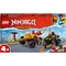 Конструктор LEGO Ninjago Автомобільна й байкова битва Кая і Раса, 103 детали (71789) - Pampik