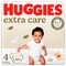 Підгузки на липучках Huggies Extra Care 4 (8-16 кг), 60 шт. - Pampik