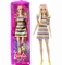 Кукла Barbie Модница с брекетами в полосатом платье (HJR96) - Pampik - 4