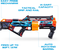 Скорострільний бластер Zuru X-SHOT Skins Last Stand Faze (16 патронів) (36518H) - Pampik - 7