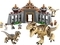 Конструктор LEGO Jurassic World Центр відвідувачів: Атака тиранозавра та раптора, 693 деталей (76961) - Pampik - 2
