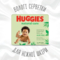 Вологі серветки Huggies Natural Care, 224 шт. (4 уп. по 56 шт.) - Pampik - 4