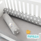 Защитный бортик-валик в кроватку Papaella Горошек, серый (8-34533 горошок сірий) - Pampik - 10
