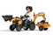 Дитячий трактор на педалях Falk 967N Case CE з причепом та ковшами помаранчевий (967N) - Pampik - 2